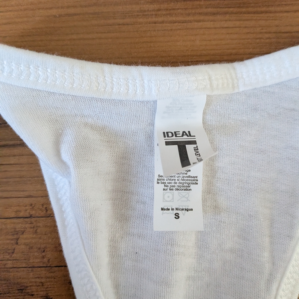 White Racerback Tank Tops - Picture 2 of 3